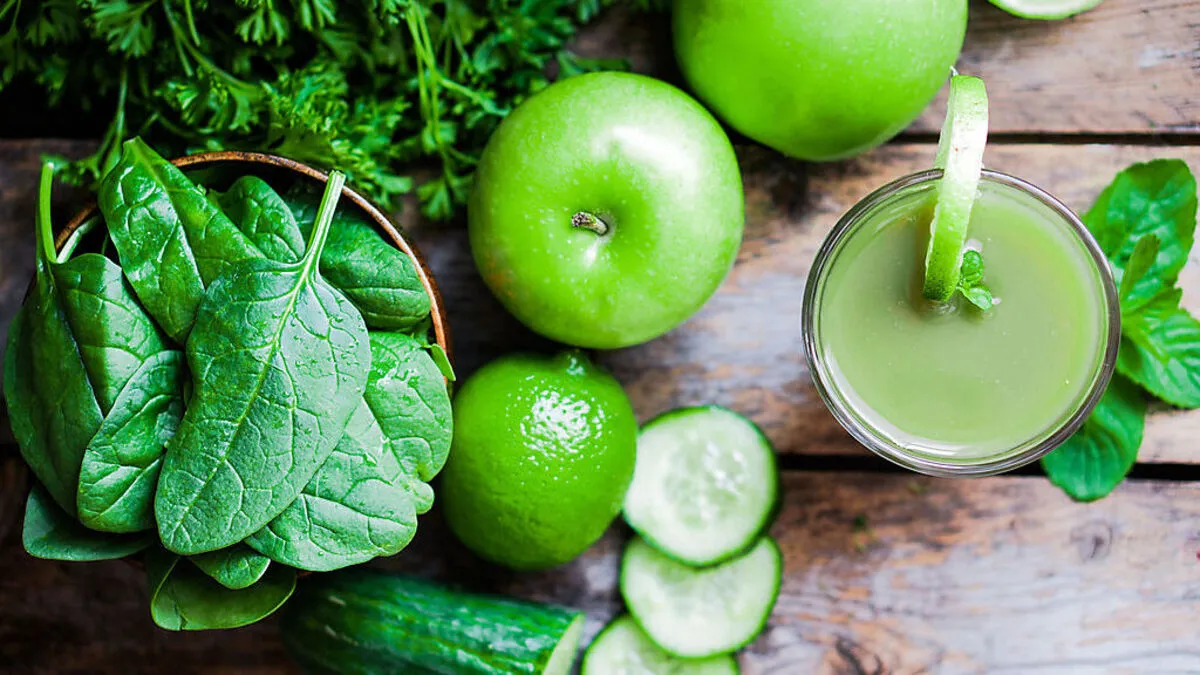 Das Grün des Frühlings im Glas