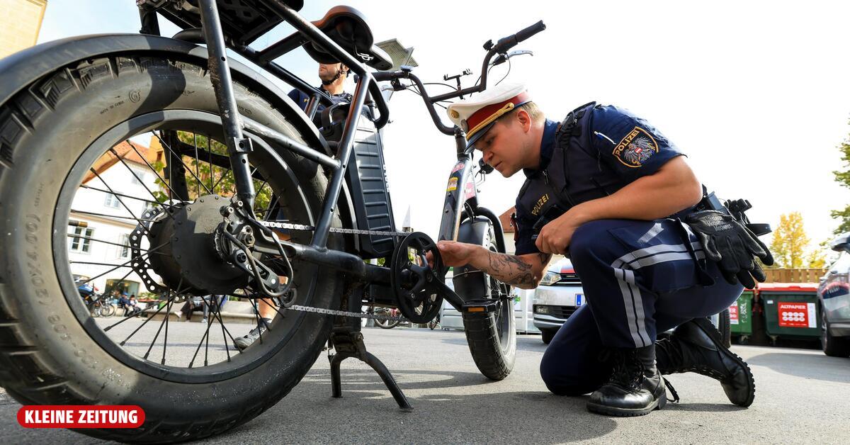 50 km/h am Radweg: Polizei zog kuriose und viel zu schnelle E-Mopeds aus ...