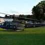 Eine der beiden Agusta Bell 212, die bei der Übung im Einsatz sind