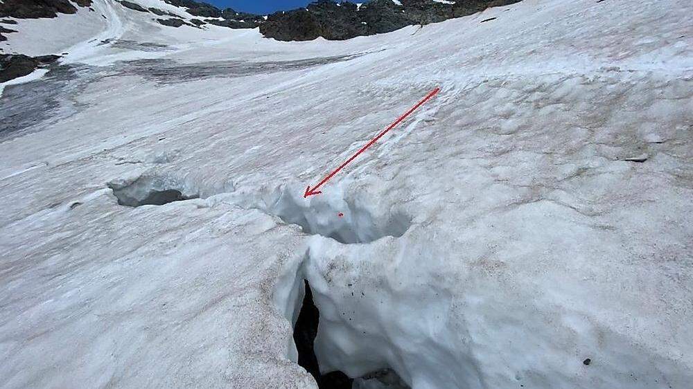 Der Tscheche rutschte auf der ausgetretenen Spur aus und stürzte in die Gletscherspalte