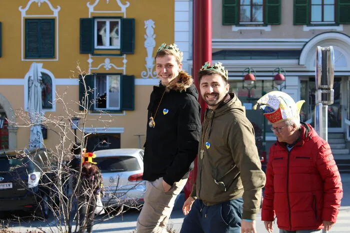 Auch das Prinzenpaar Leon Petek und Oliver Kern waren vor Ort.