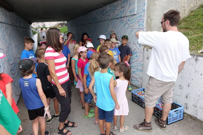 50 Kinder und Jugendlichen nahmen an der farbenfrohen Graffiti-Aktion teil.