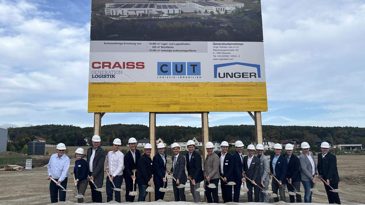 Spatenstich für den Ausbau des Craiss-Logistikcenters in Preding bei Weiz