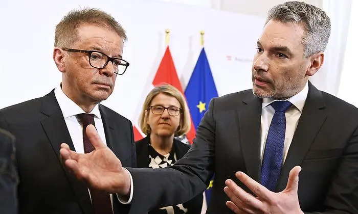 Rudolf Anschober und Karl Nehammer