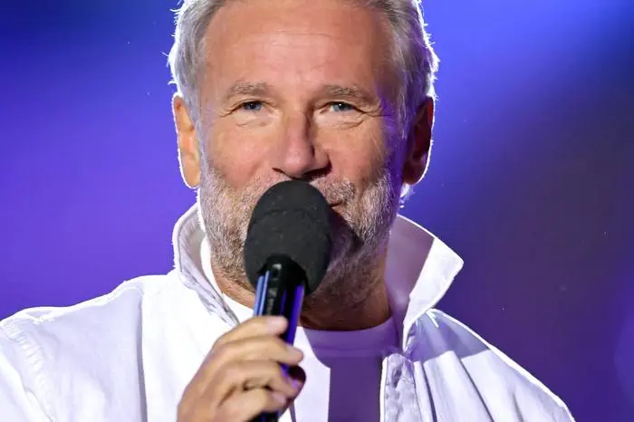 ORF Wenn die Musi spielt . Sänger Gottfried Würcher  Die Nockis  während Proben zum Musik Open Air Wenn die Musi spielt am 14.06.2024 in Bad Kleinkirchheim. 20240615SBK0141 *** ORF Wenn die Musi spielt singer Gottfried Würcher Die Nockis during rehearsals for the music open air Wenn die Musi spielt on 14 06 2024 in Bad Kleinkirchheim 20240615SBK0141