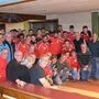 Die Fußballer des KSV 1919 mit ihren Fans auf der Kegelbahn