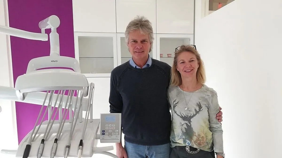 Bernd und Astrid Schumann in der neuen Praxis