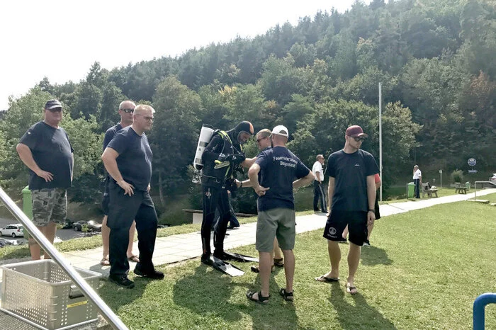 Unterstützung kommt von den Feuerwehren Rust und Purbach am Neusiedlersee.