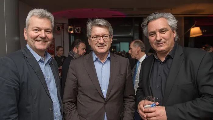 Bernd Olbrich, Kurt Kribitz und Hubert Patterer begrüßten...