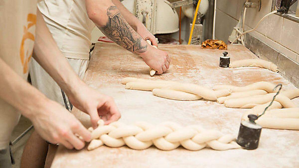 Es wird geknetet und gebacken