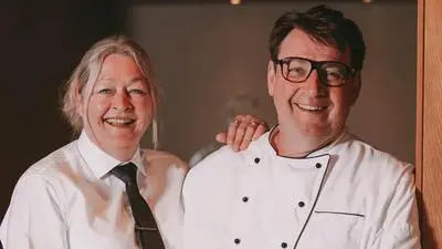 „Marktamt“-Wirt Markus Trocki und Frau Dawn Jones 