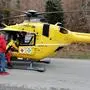 Der Rettungshubschrauber brachte die Verletzte nach Graz