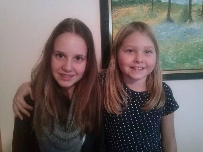 Emma Wohlmuth (9) und Fabienne Lehmann (12)