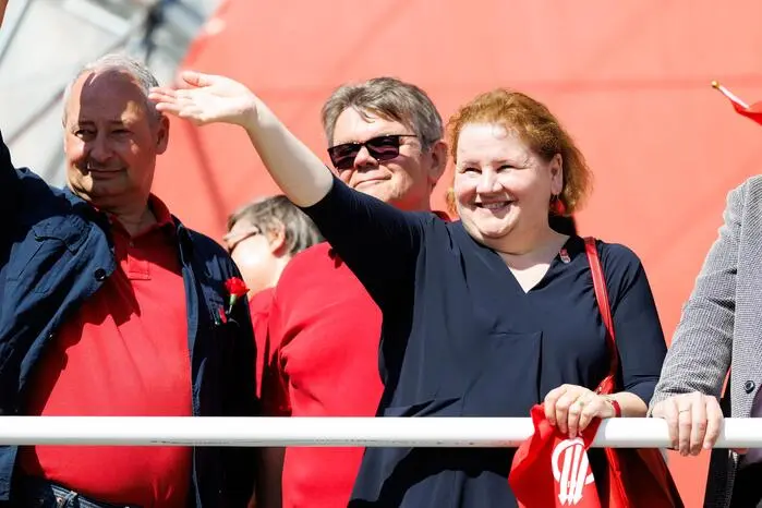 v.l. Andreas Schieder (SPÖ), Wolfgang Katzian (SPÖ) und AK-Präsidentin Renate Anderl (SPÖ)