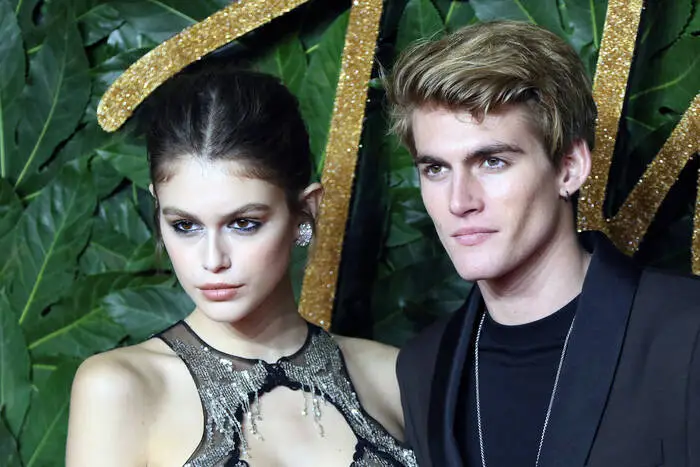 Kaia Gerber mit Bruder Presley im Jahr 2018