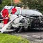 Das Auto wurde total beschädigt