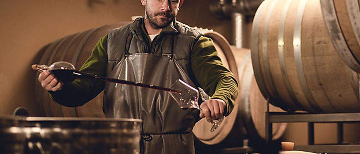Marcus Gruze betreibt das Weingut Georgium am Längsee. Er verkauft seine Flaschen unter anderem in Kanada, Japan und Südkorea