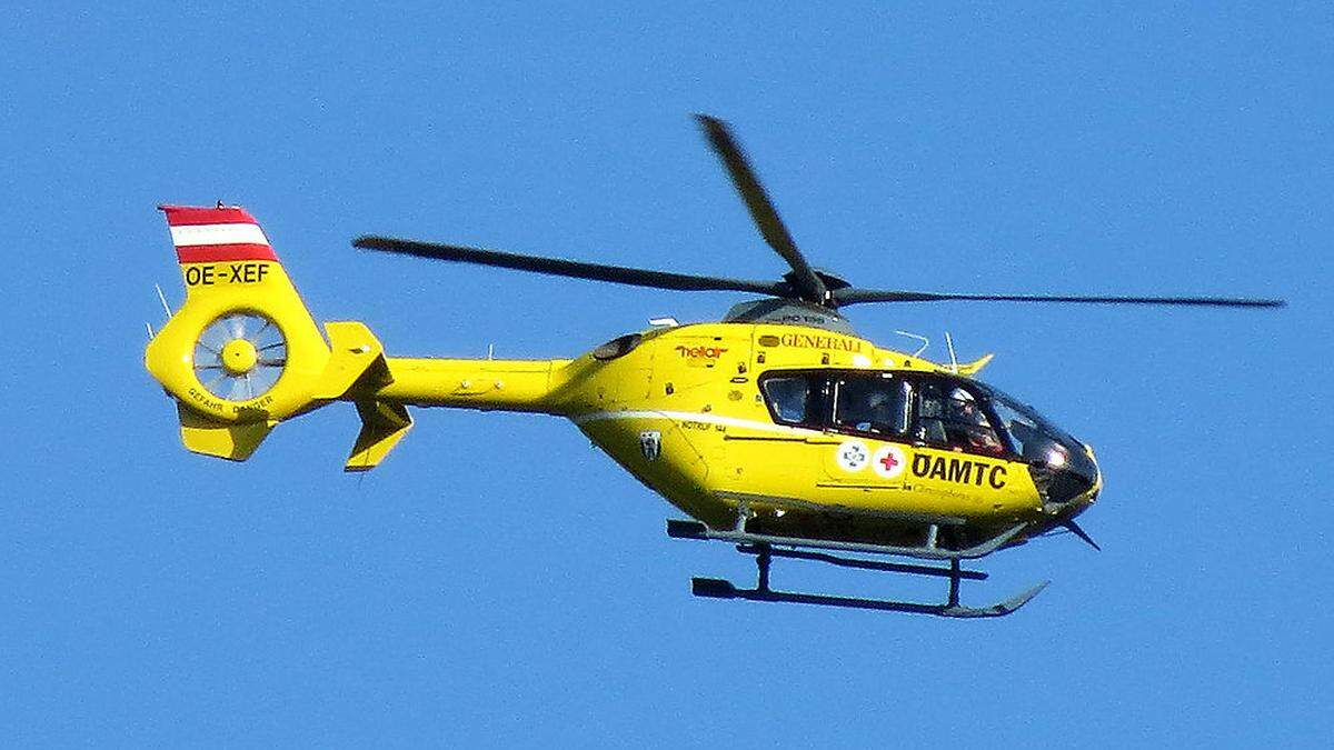 Der Rettungsghubschrauber war im Einsatz