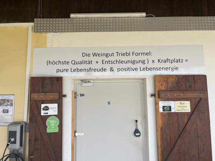 Das Motto am Weingut Triebl wird auch gelebt