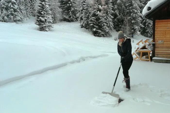 Es ist wieder Schneeschaufel-Saison.