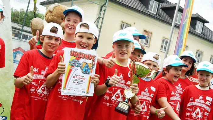 Mit 333 Punkten gewann die 4a der Volkschule St.Gertraud.