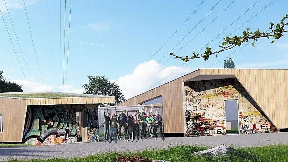 So wird das neue Jugendzentrum Grünanger aussehen