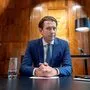 Sebastian Kurz beim Interview mit der Nachrichtenagentur AFP