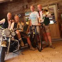 Manfred Maier, Andreas Doppelhofer, Thomas Mauerhofer und Fritz Kristoferitsch auf der Edlseer-Alm in Birkfeld