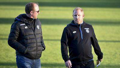 Günter Kreissl mit Trainer Heiko Vogel