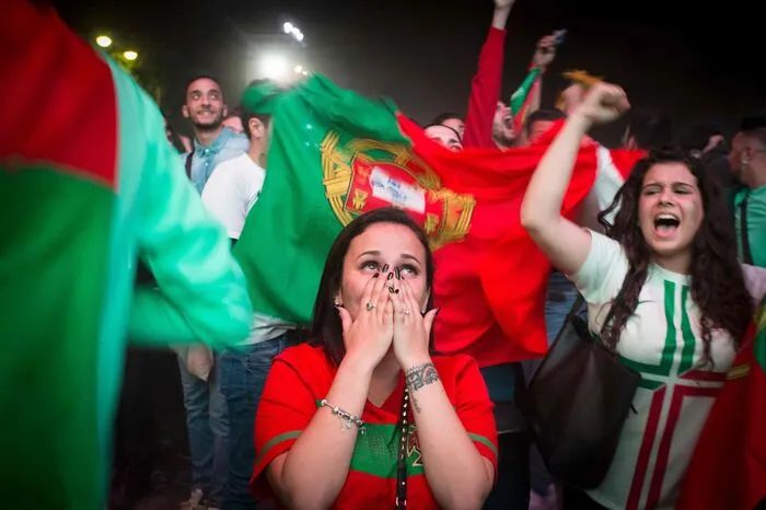 Die Portugal-Fans hatten nach dem Viertelfinal-Triumph allen Grund zur Freude