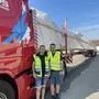 Froh über den gelungenen Transport Harald Tschernitz und David Pfingstl