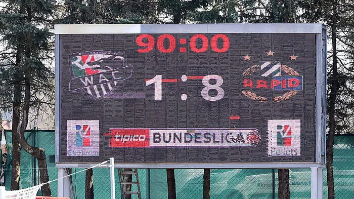 1:8 war auf der Anzeigetafel in der Lavanttal Arena zu lesen