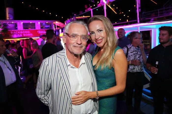 Verleger Christian Mucha mit Ekaterina