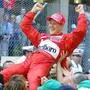 Michael Schumacher 2001 bei seinem Sieg in Monaco
