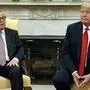 Jean-Claude Juncker und Donald Trump beim Treffen im Juli
