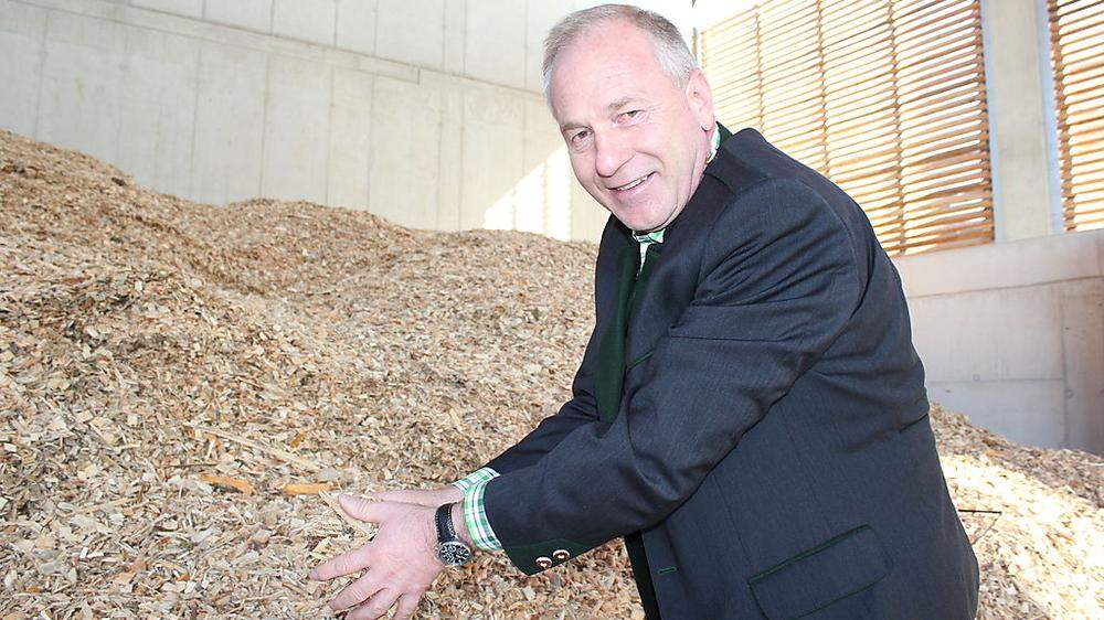 Franz Penz ließ in Bärnbach ein Biomasseheizwerk errichten