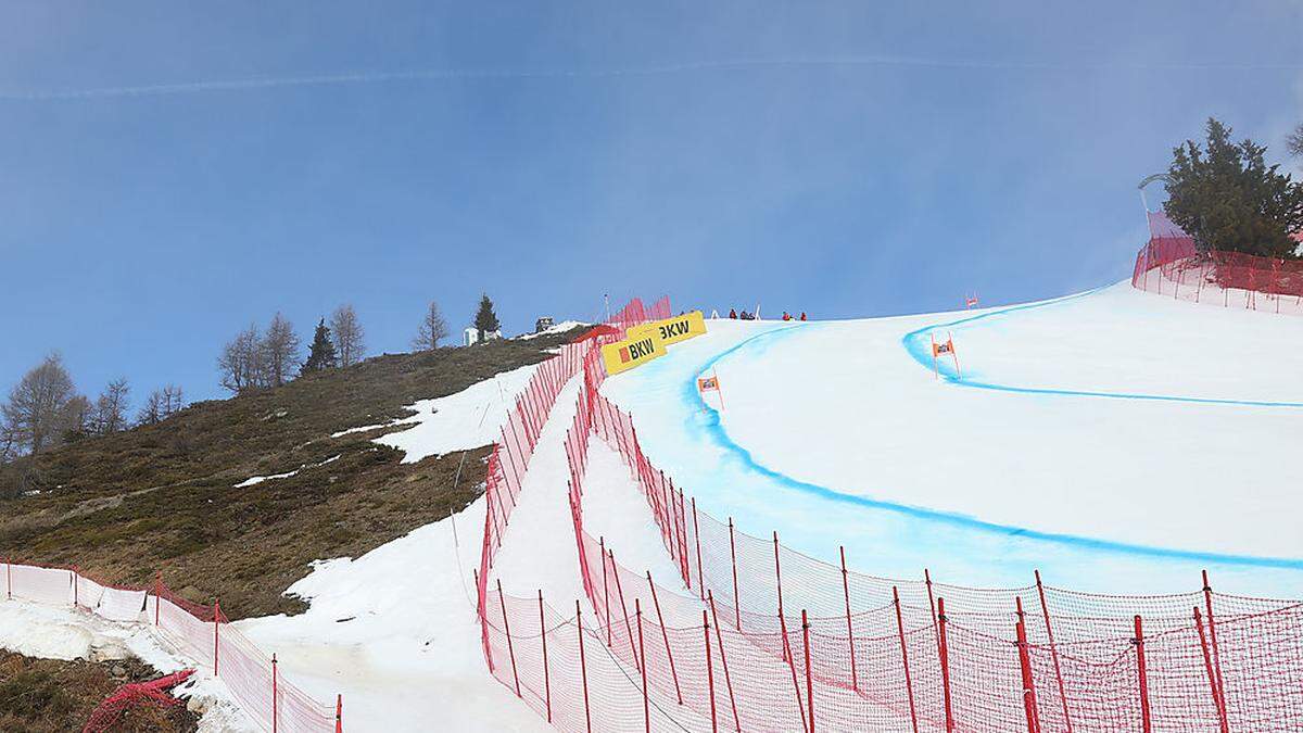 Die Piste in Crans-Montana wurde zu weich