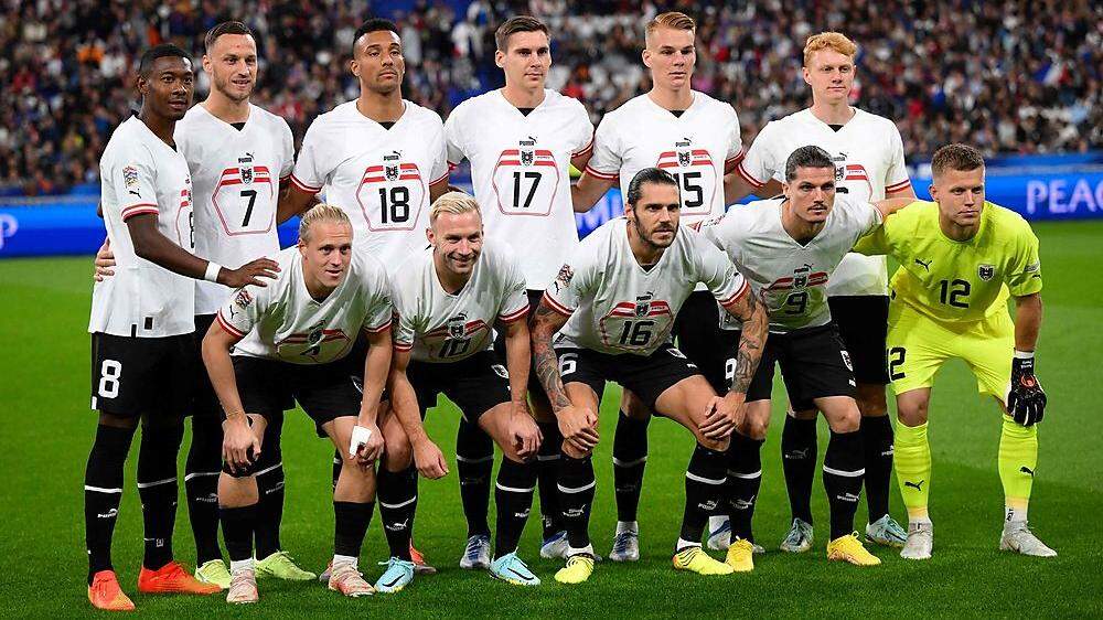 Österreichs Nationalteam ist heute gegen Kroatien gefordert