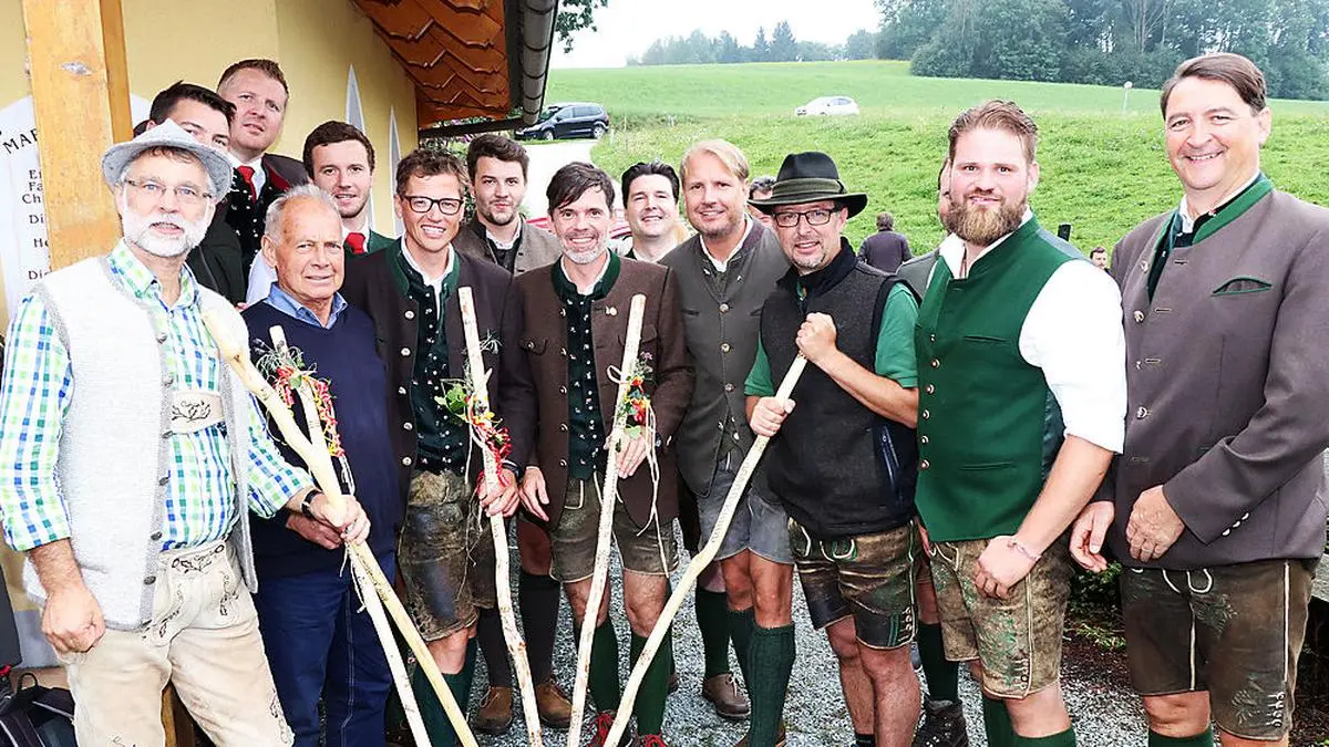 Bei der Miedlinger-Kapelle wurde Rast gemacht und auch die Heilige Messe gefeiert