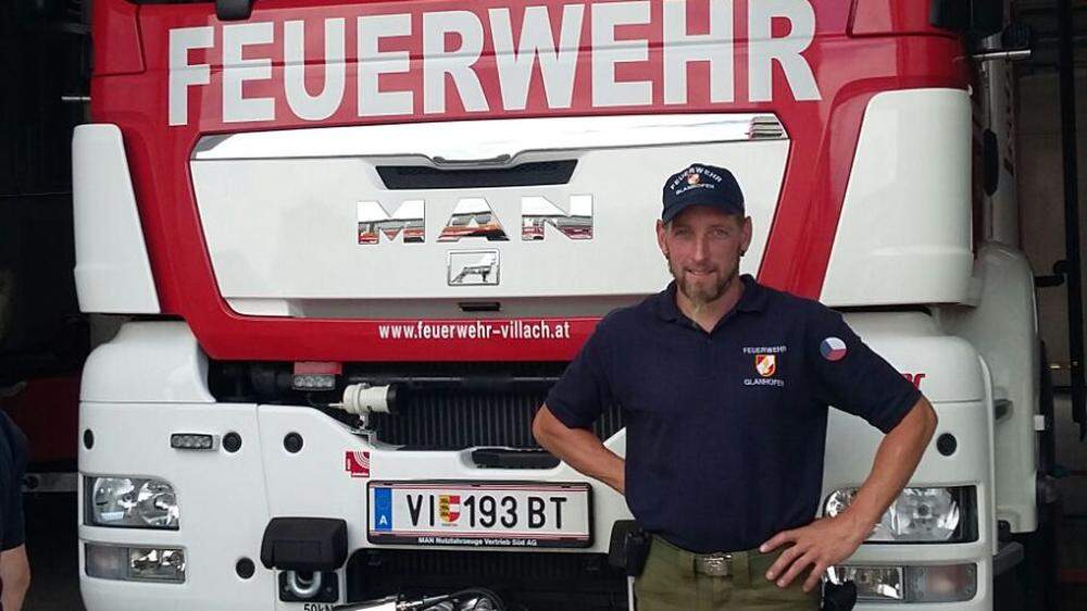 Martin Lorber engagiert sich seit seinem 16 Lebensjahr bei der Feuerwehr