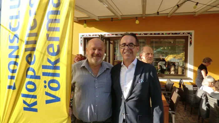 Lions Club Mitglieder Arno Ruckhauser und Manfred Opetnik.