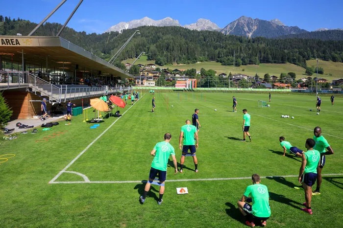 Für das Training am Vormittag des 20. Juli wurden verschiedene Stationen aufgebaut.