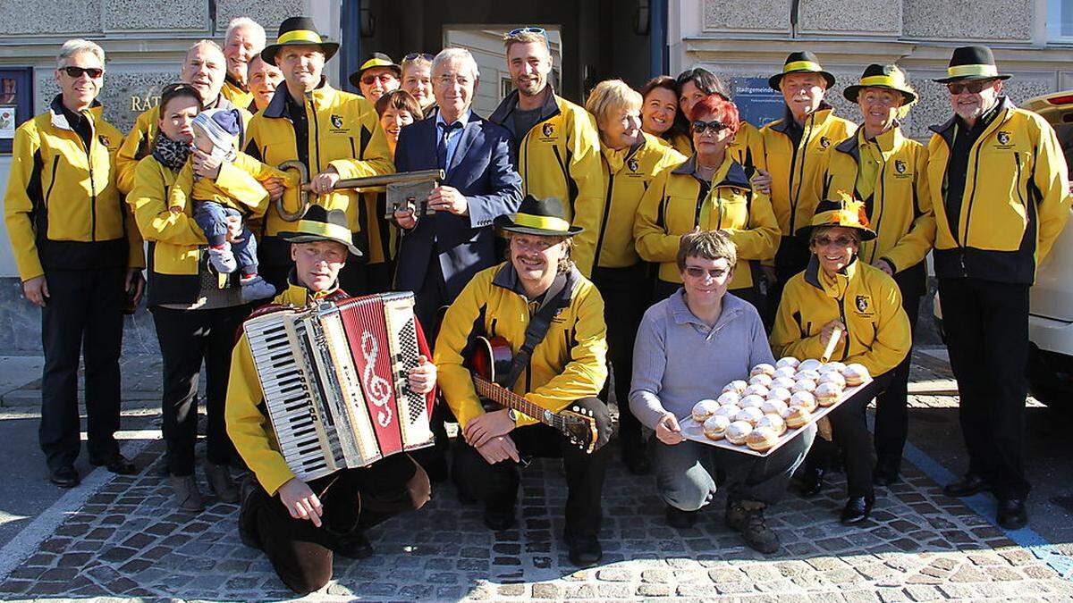 Die Wolfsberger Faschingsgilde pausiert heuer, letztes Jahr gab es aber ein Faschingswecken