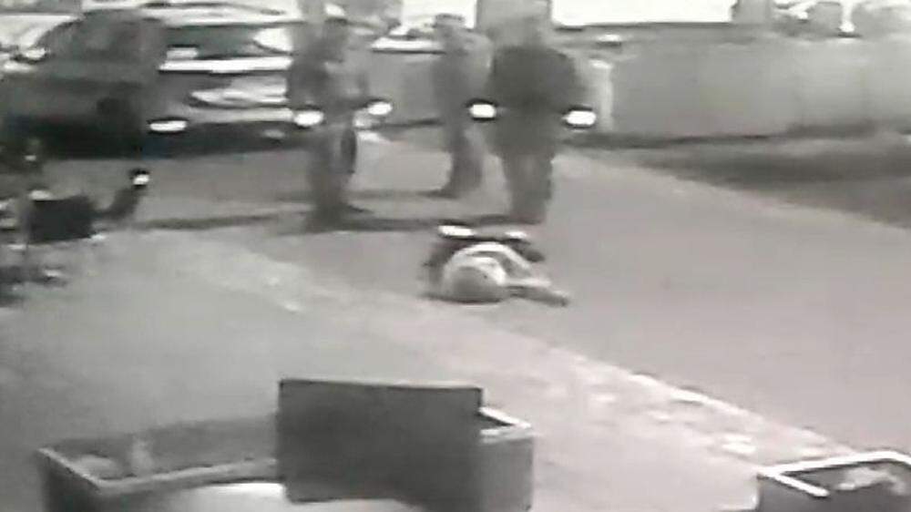Bild aus der Videoaufzeichnung von dem Vorfall in Leoben