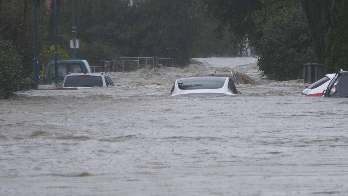 Das Hochwasser an der Perschling in Böheimkirchen