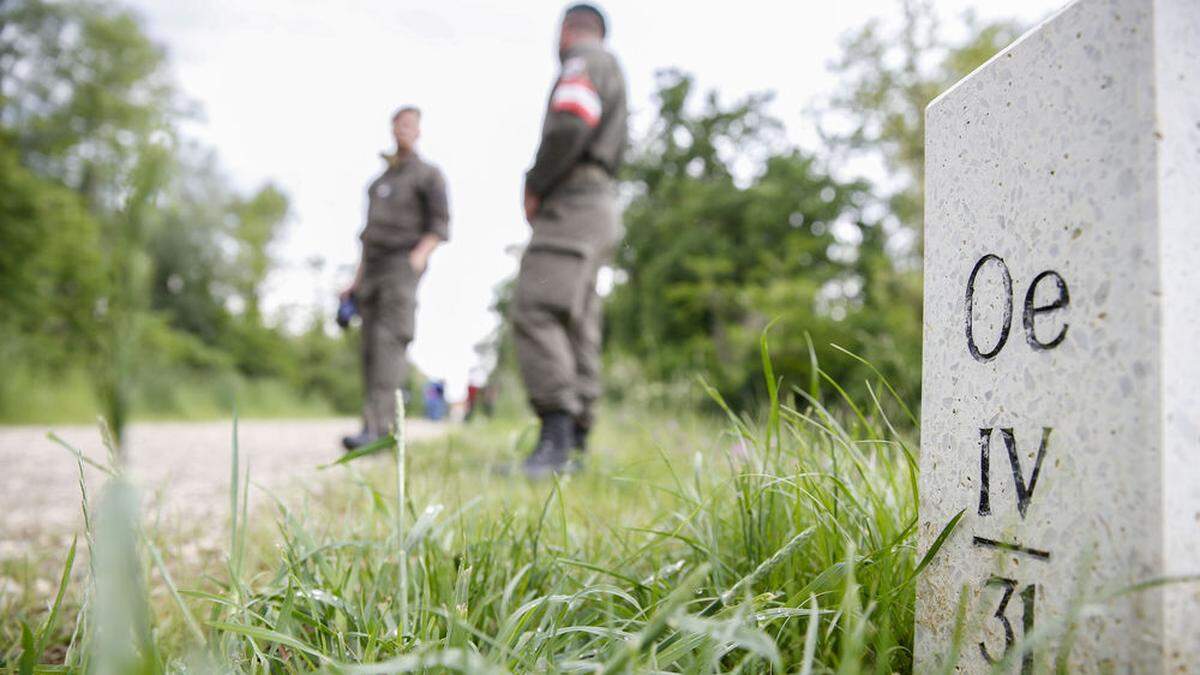 Soldaten an der Grenze in Bad Radkersburg (Archivbild)