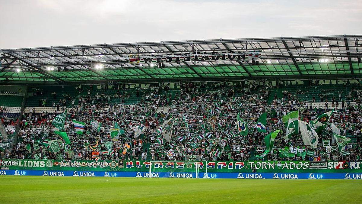 Die Fans wollen Rapid zum Sieg treiben