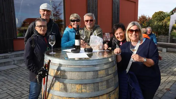 Beim Weinbergfest in Klöch verwandelte sich der über dem Ortszentrum gelegene Höhenrücken Hochwarth wieder in eine wahre Genussmeile