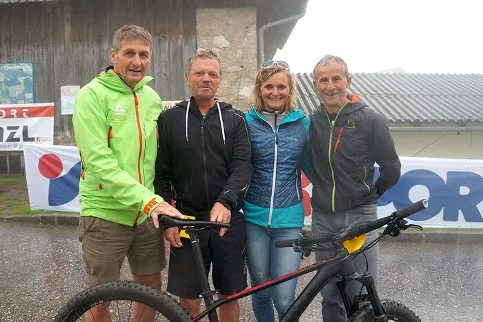 von links: Obmann Wernfried Mautz, Organisator Freddy Schmerlaib, Schriftführerin Elli Mautz und der Sportliche Leiter Manfred Kienzl.