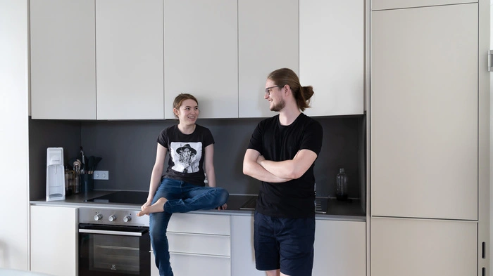 Mathematik-Studentin Leonie Balke und ihr Freund Niklas Tscheppe